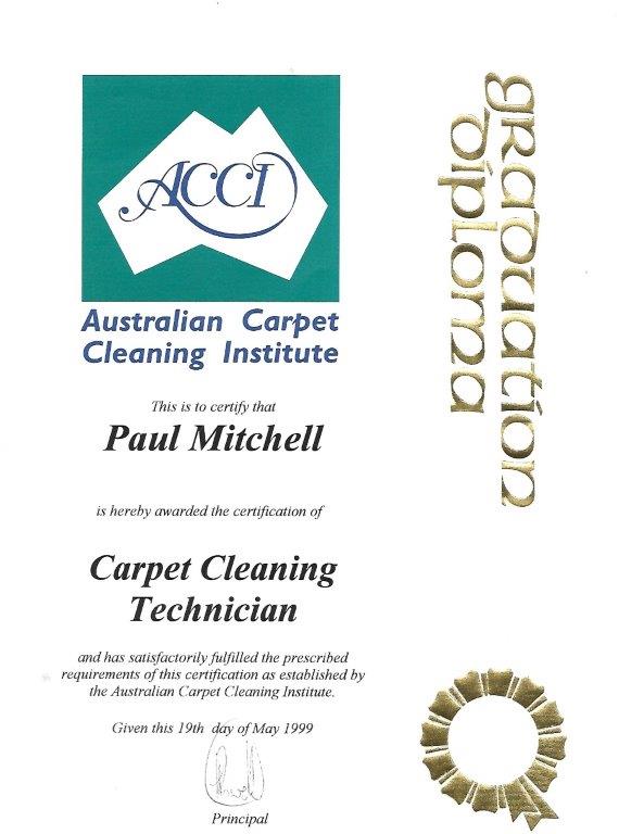 Carpet Cleaning Accreditation